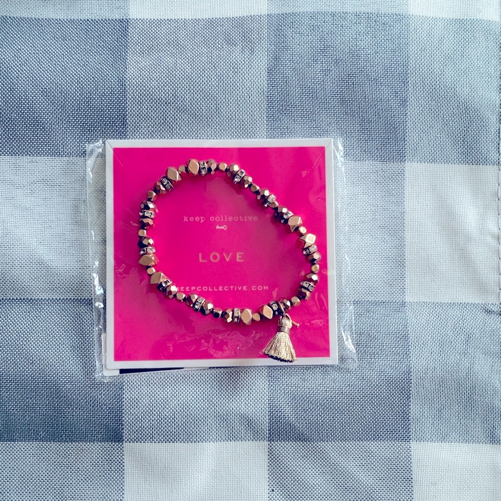 Keep Collective Love Stretch Bracelet Rose Gold